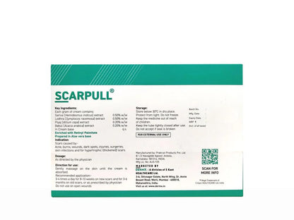Dermx Scarpull Cream (30g) for the management of old & new scars