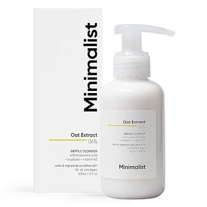 Minimalist Oat Extract 6% Gentle Cleanser for Hyaluronic Acid | For Sensitive Skin