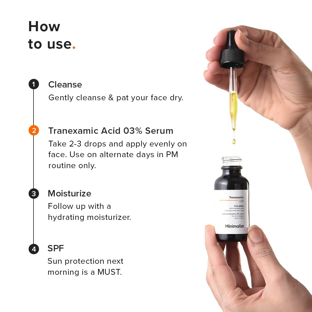 Minimalist 03% Tranexamic Acid Face Serum | Fights Pigmentation and Acne Scars