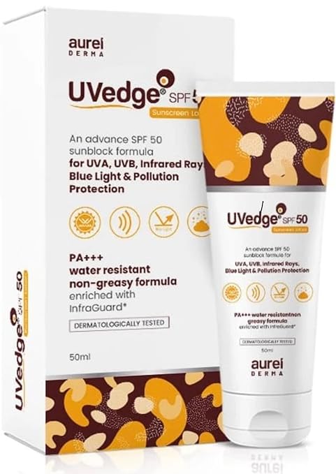 AUREI DERMA UVEDGE SUNSCREEN LOTION SPF50+ (50ML)