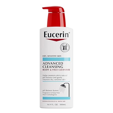 eucerin advanced cleansing body and face cleanser, 16.9 fluid ounce - Classic derma