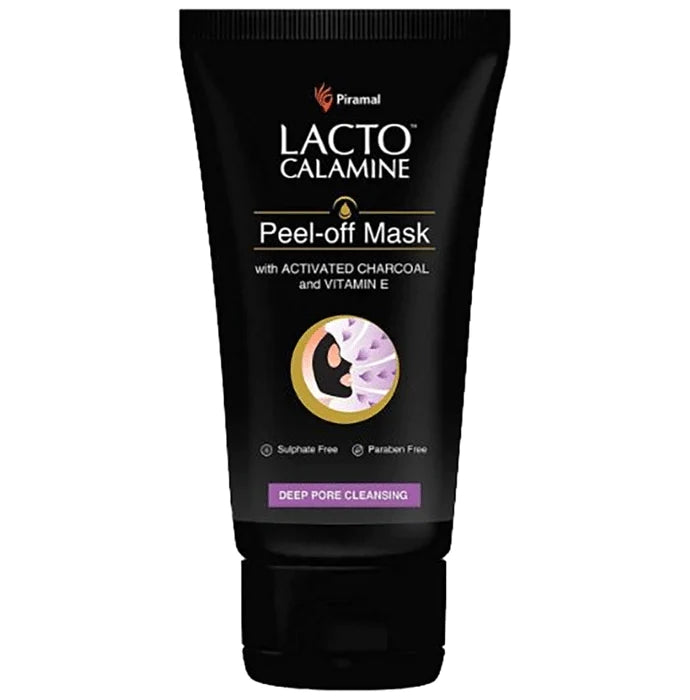 Lacto Calamine Peel-Off Mask with Activated Charcoal and Vitamin E Mask