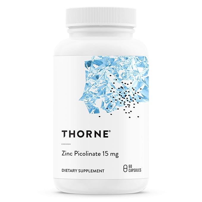 Thorne Research Zinc Picolinate (15mg), 60 Vegetarian Capsules - Classic Derma
