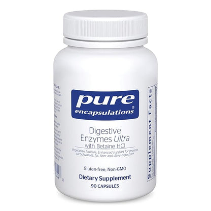 Digestive Enzymes Ultra w/ Betaine HCL 90 Caps By Pure Encapsulations - Classic Derma