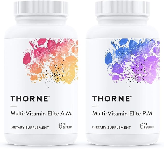 Thorne Multi-Vitamin Elite A.M and P.M 180 Capsules (90 + 90 Each) - Classic Derma