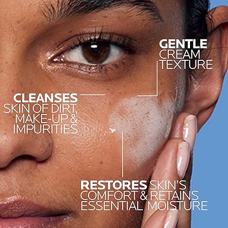 La Roche-Posay Toleriane Hydrating Gentle Face Wash Cleanser for Normal to Dry Sensitive Skin, 13.5 fl. oz.