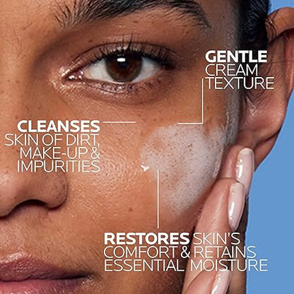 La Roche-Posay Toleriane Hydrating Gentle Face Wash Cleanser for Normal to Dry Sensitive Skin, 13.5 fl. oz.