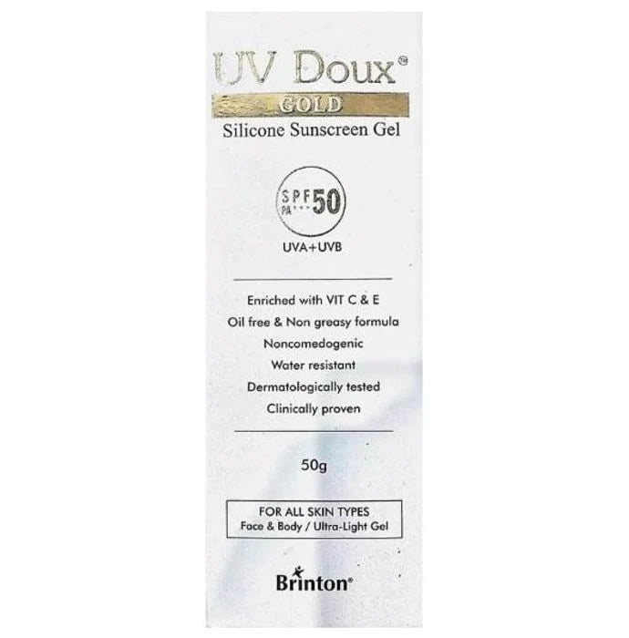 UV Doux Gold Silicone Sunscreen Gel SPF 50