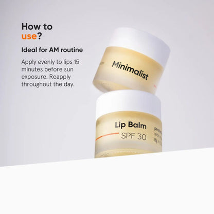 Minimalist SPF 30 Lip Balm | Protects and Nourishes Lips SPF 30  (8g)