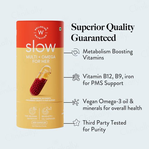 Wellbeing Nutrition Slow Multi + Omega For Her 60N