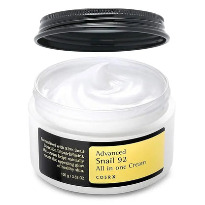 COSRX Snail Mucin 92% Moisturizer 3.52oz/ 100g, Daily Repair Face Gel Cream - Classic Derma 