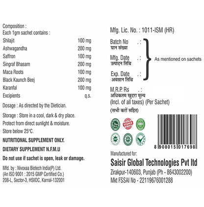 1 Tree Vigor Max Sachet (1gm Each)