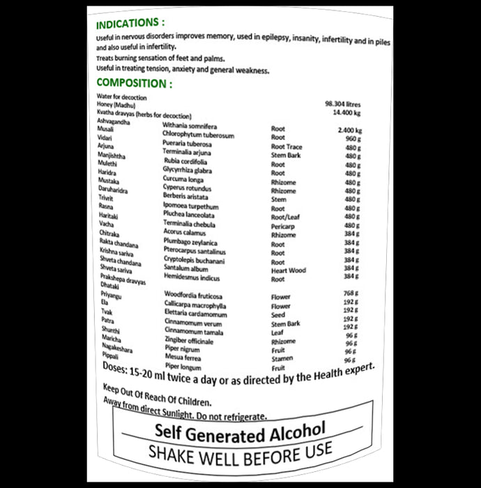 1ratti Ashwgandharishta (450ml Each)