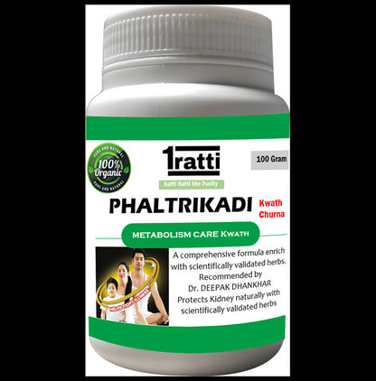 1ratti Phaltrikadi Kwath Churna (100gm Each) - Classic Derma