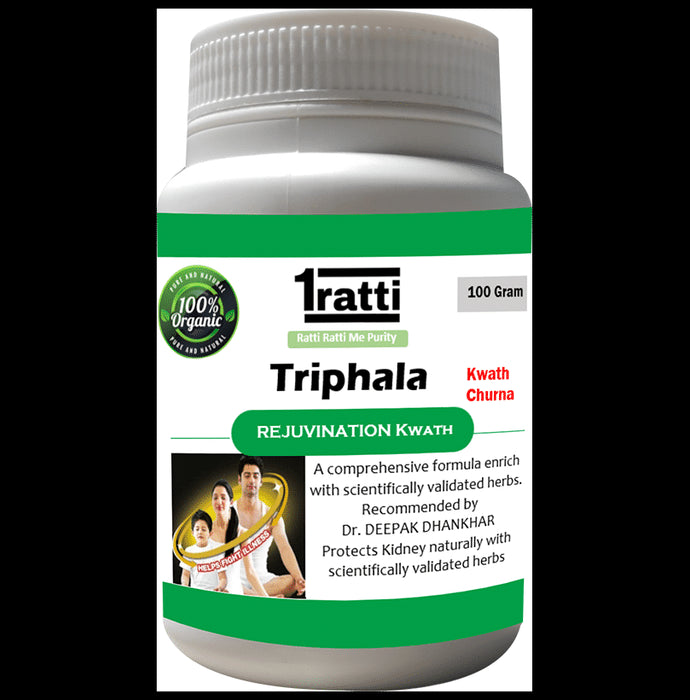 1ratti Triphala Kwath Churna (100gm Each) - Classic Derma