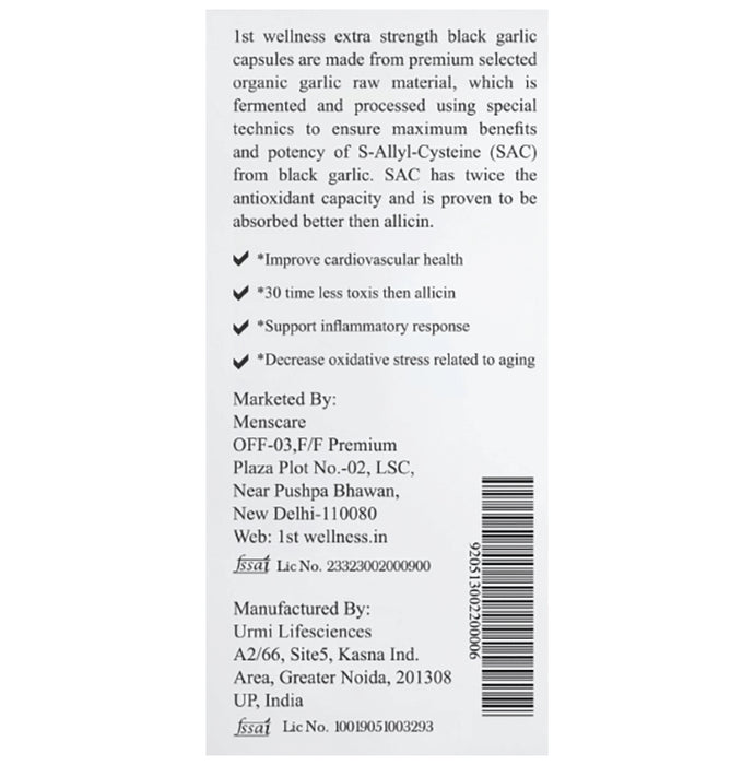 1st Wellness Aged Black Garlic Capsule