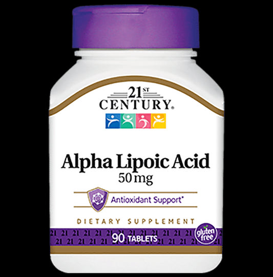 21st Century Alpha Lipoic Acid 50mg Tablet - Classic Derma