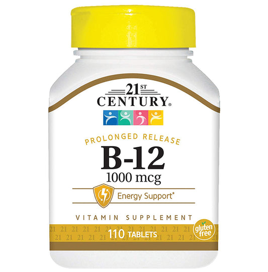 21st Century B 12 1000mcg Prolonged Release Tablet - Classic Derma
