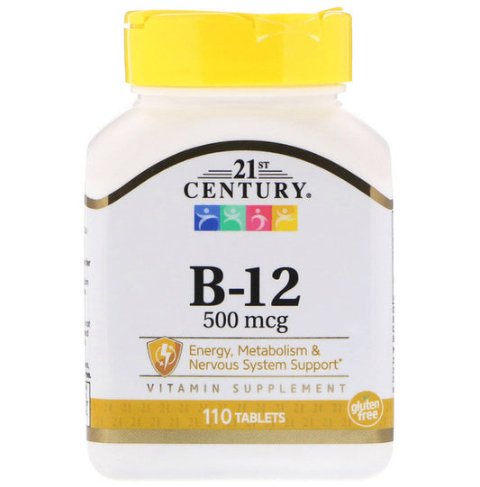 21st Century B 12 500mcg Tablet - Classic Derma