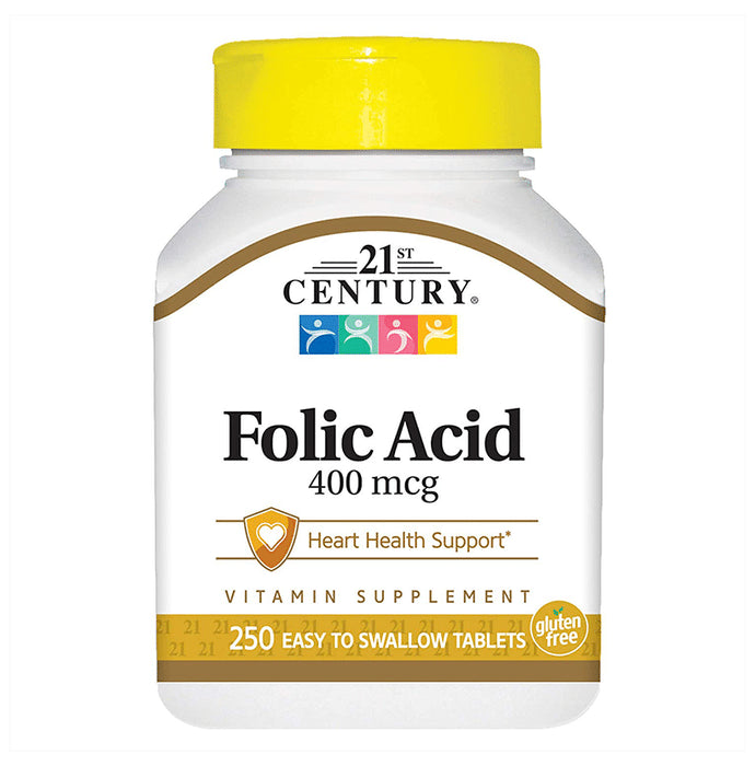 21st Century Folic Acid 400mcg Tablet - Classic Derma