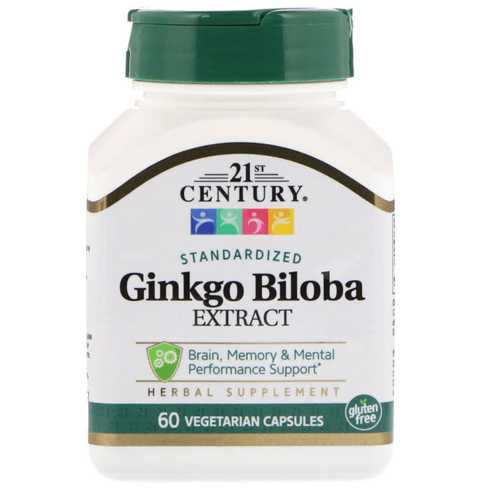 21st Century Ginkgo Biloba Extract Vegetarian Capsules - Classic Derma
