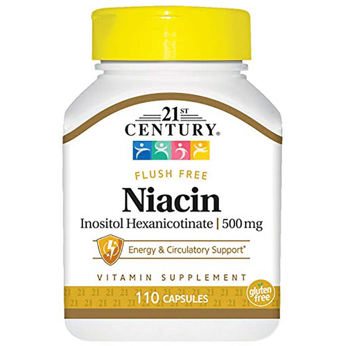 21st Century Niacin Inositol Hexanicotinate 500mg Capsule - Classic Derma