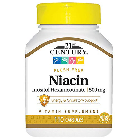 21st Century Niacin Inositol Hexanicotinate 500mg Capsule - Classic Derma