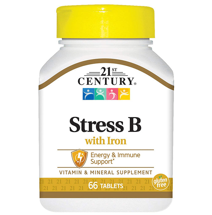 21st Century Stress B with Iron Tablet - Classic Derma