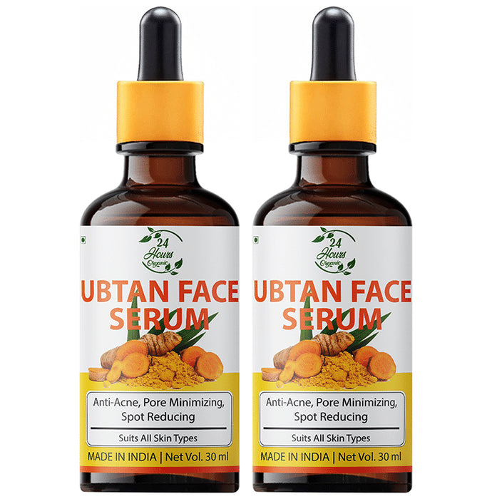 24 Hours Organic Ubtan Face Serum (30ml Each) - Classic Derma