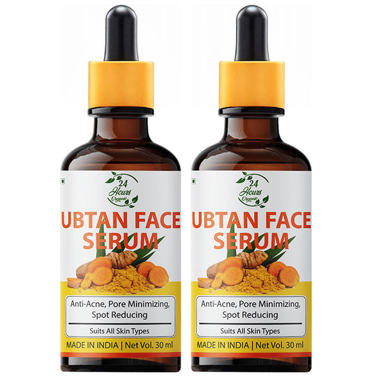 24 Hours Organic Ubtan Face Serum (30ml Each) - Classic Derma