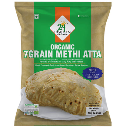 24 Mantra Organic 7Grain Methi Atta - Classic Derma