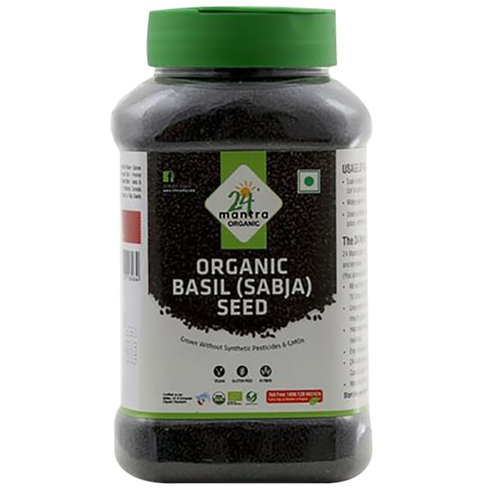 24 Mantra Organic Basil (Sabja) Seeds - Classic Derma