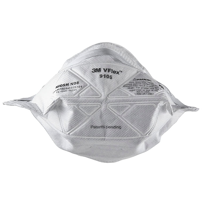 3M 9105 VFlex N95 Particulate Respirator Mask White - Classic Derma