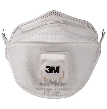 3M 9332+ Aura Disposable Respirator Mask White - Classic Derma