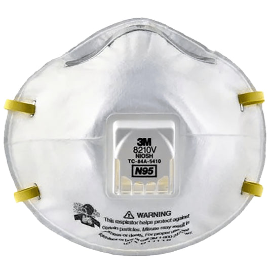 3M N95 8210V Particulate Respirator Mask White - Classic Derma