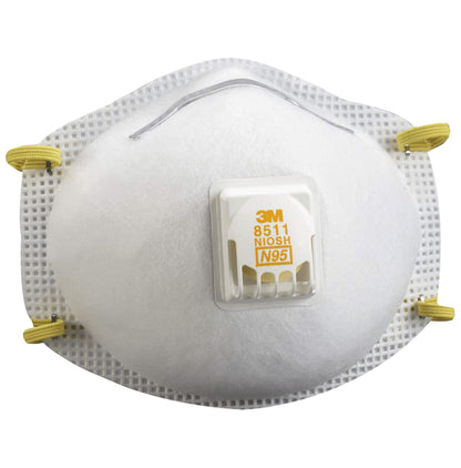 3M N95 8511 Respirator Mask White - Classic Derma