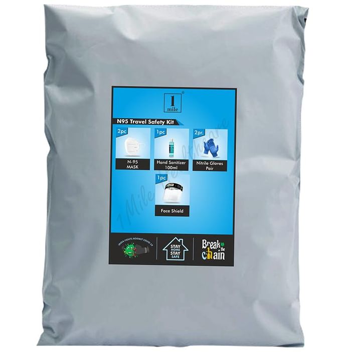 1Mile N95 Travel Safety Kit - Classic Derma
