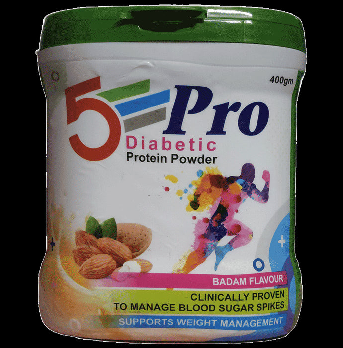 5 Pro Diabetic Protein Powder Badam - Classic Derma