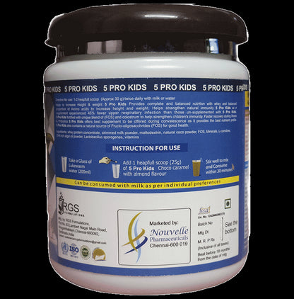 5 Pro Kids Protein Powder Choco Caramel with Almond