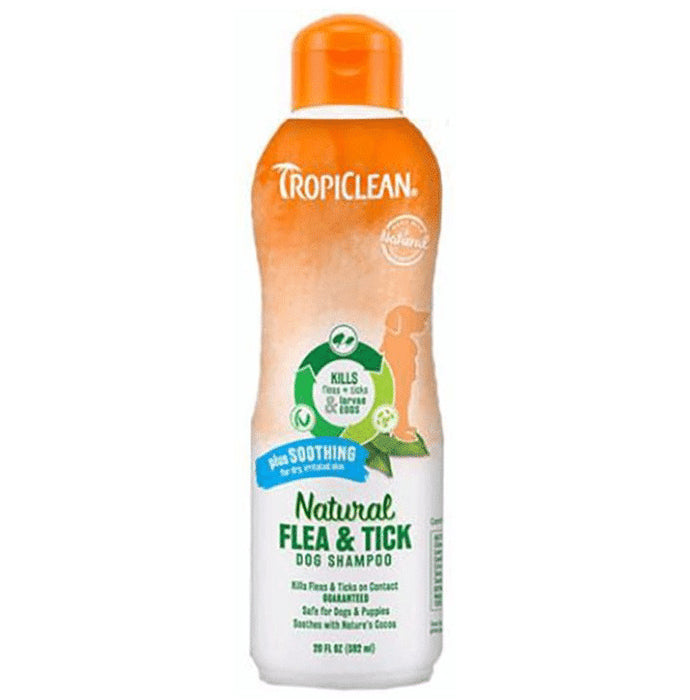 Tropiclean Natural Flea & Tick Dog Shampoo - Classic Derma