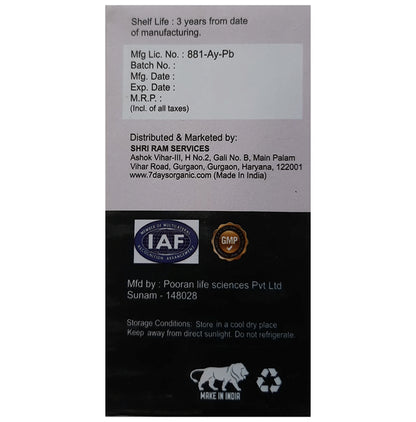 7Days Fat Burner Advanced Formula 500mg Capsule