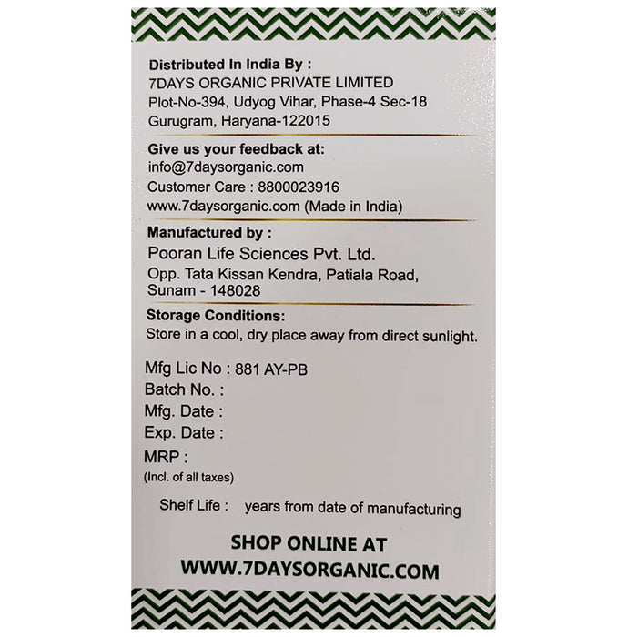 7Days Whole Food Multi-Vitamin Veg Capsule for Men & Women