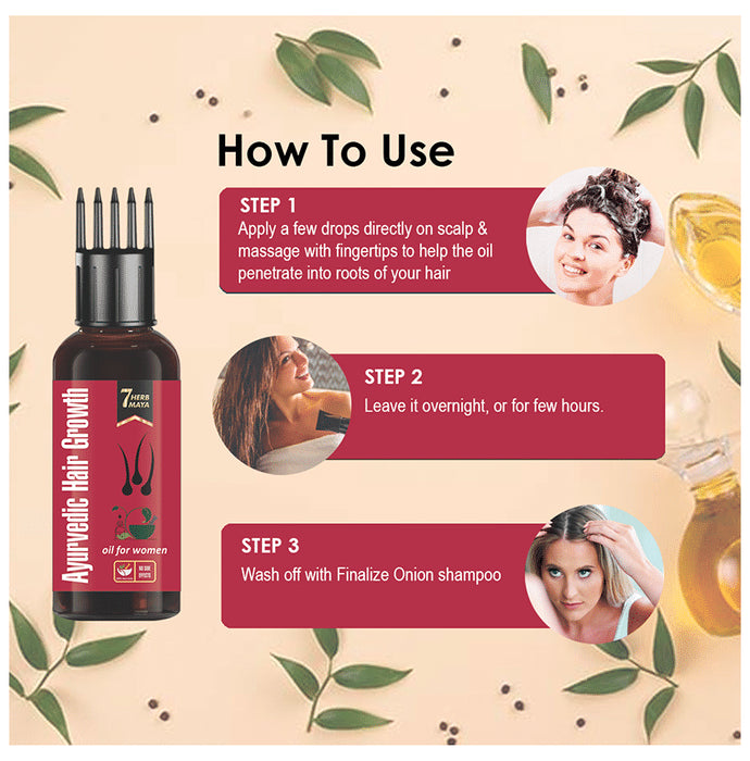 7Herbmaya Ayurvedic Hair Growth Oil for Women