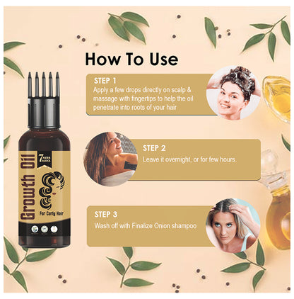 7Herbmaya Growth Oil for Curly Hair