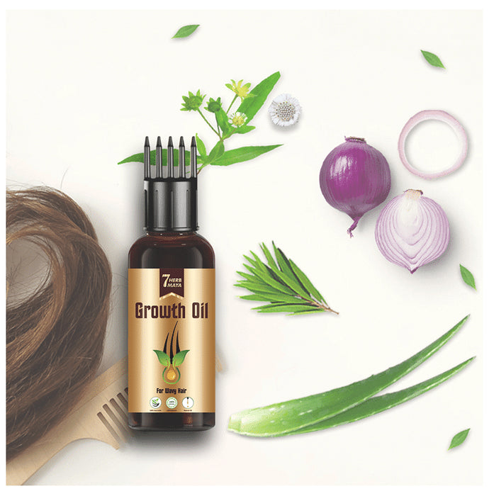 7Herbmaya Growth Oil for Wavy Hair