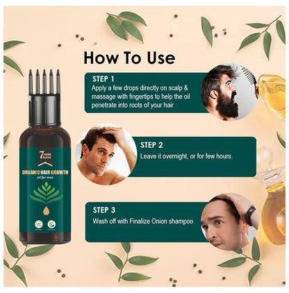 7Herbmaya Organic Hair Growth Oil for Men