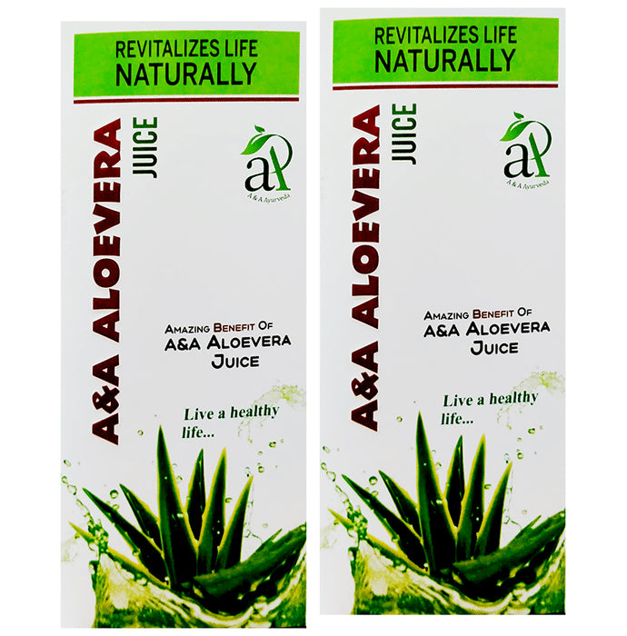 A&A Ayurveda Aloevera Juice (500ml Each) - Classic Derma