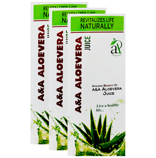 A&A Ayurveda Aloevera Juice (500ml Each) - Classic Derma