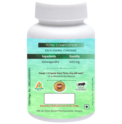 Aachman Veda Ashwagandha Capsule 500mg for Overall Strength (60 Each)