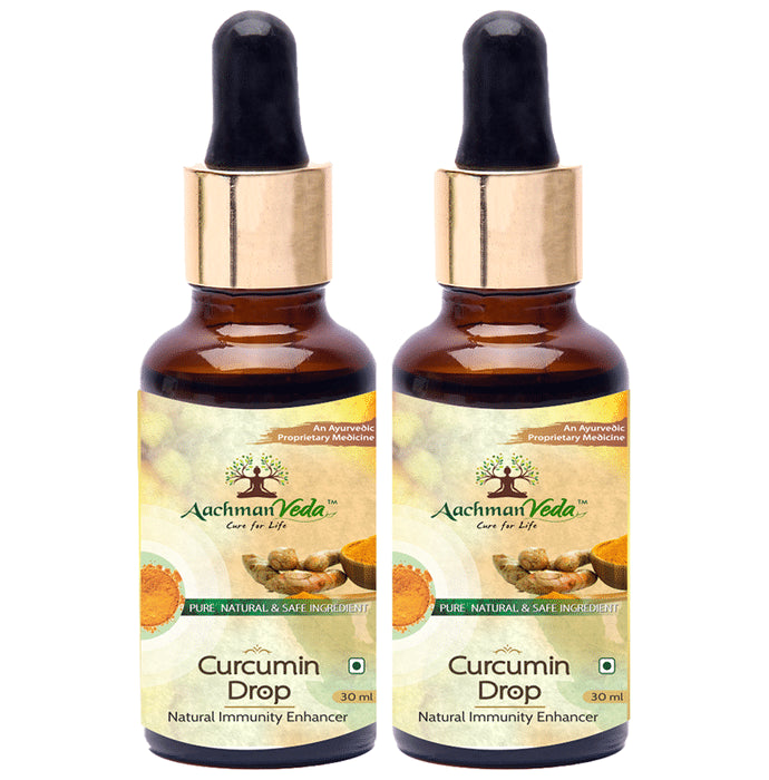 Aachman Veda Curcumin Drop Natural Immunity Enhancer (30ml Each) - Classic Derma